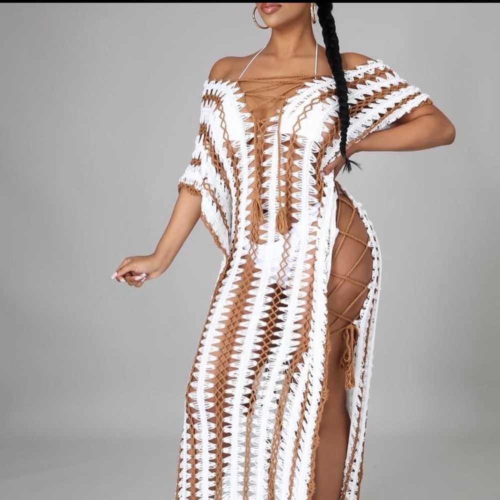 Crochet swim cover up S/M